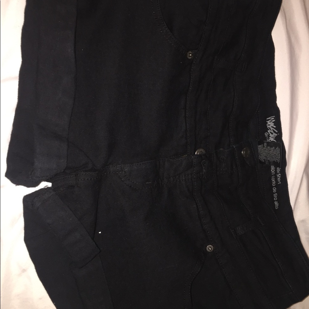 High waisted jean shirt